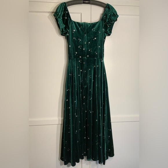Collectif 50s Delores Glitter Swing Dress, size XS - Picture 5 of 7